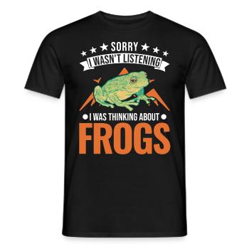 Frog Gift Tree Frog - Men's T-Shirt - black - Front - AI Model Male 178 light (178cm)