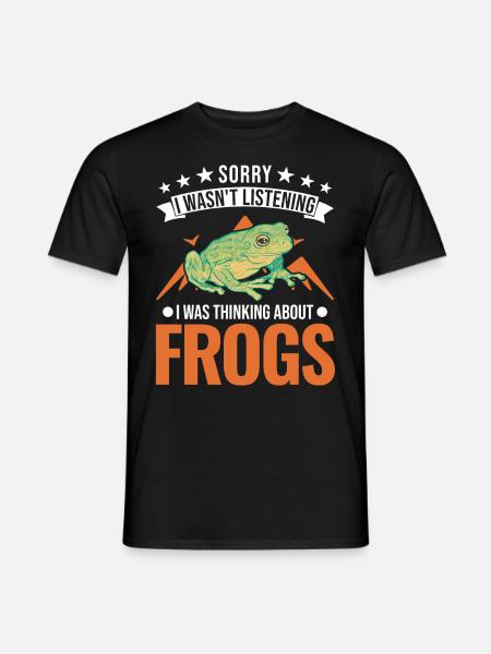 Frosch Geschenk Laubfrosch - Männer T-Shirt - Schwarz