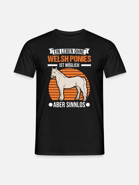 Welsh Pony Rider - Men's T-Shirt - black