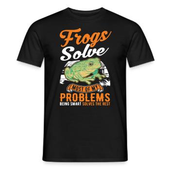 Frog Gift Tree Frog - Men's T-Shirt - black - Front - AI Model Male 178 light (178cm)