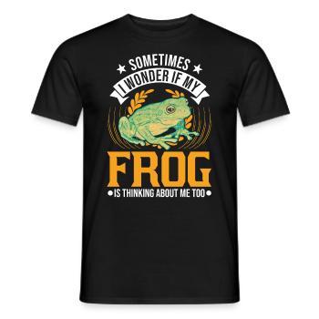 Grenouille cadeau Rainette - T-shirt homme - noir - Devant - AI Model Male 178 light (178cm)