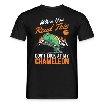 Caméléon Cadeau Caméléon - T-shirt homme - noir - Devant - AI Model Male 178 light (178cm)