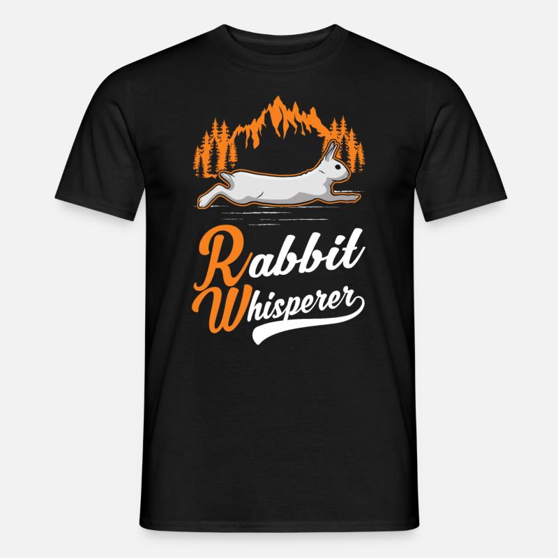 Kaninchen Flüsterer Hasen Flüsterer - Männer T-Shirt - Schwarz