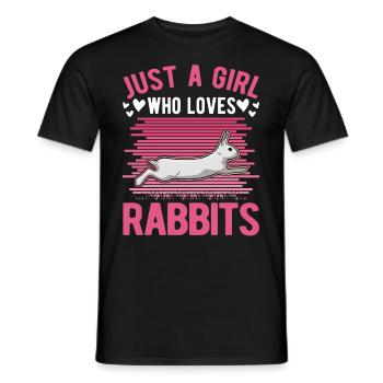 Lapin Lapin Lapin Lapin Lapin - T-shirt homme - noir - Devant - AI Model Male 178 light (178cm)