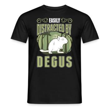 Degu Gift Shrub Rat Forest Degu - Men's T-Shirt - black - Front - AI Model Male 178 light (178cm)