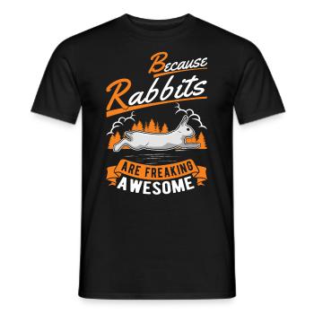 Lapin Cadeau Lapin Lapin Lapin - T-shirt homme - noir - Devant - AI Model Male 178 light (178cm)