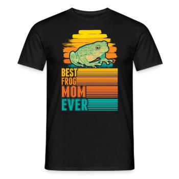 Beste Frosch Mama - Männer T-Shirt - Schwarz - Vorne - AI Model Male 178 light (178cm)
