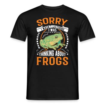 Grenouille cadeau Rainette - T-shirt homme - noir - Devant - AI Model Male 178 light (178cm)