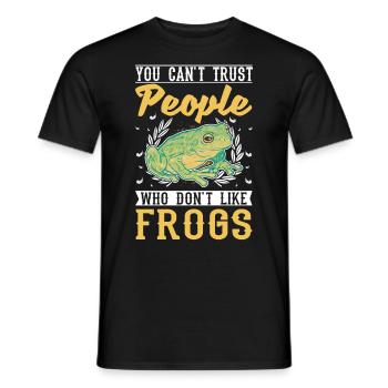 Grenouille cadeau Rainette - T-shirt homme - noir - Devant - AI Model Male 178 light (178cm)