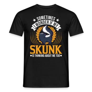 Cadeau Skunk - T-shirt homme - noir - Devant - AI Model Male 178 light (178cm)