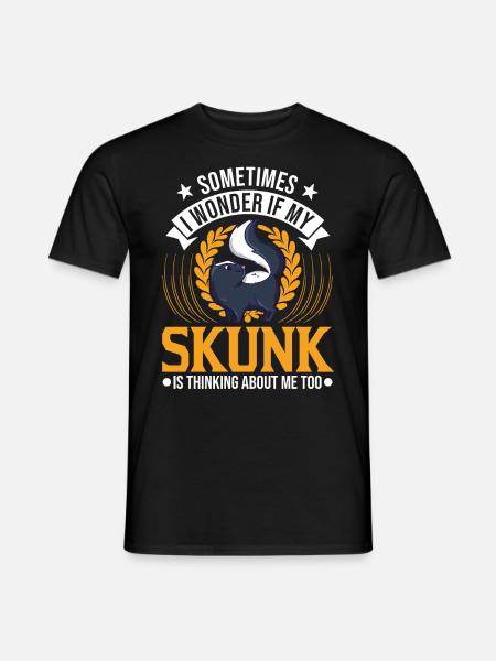 Cadeau Skunk - T-shirt homme - noir