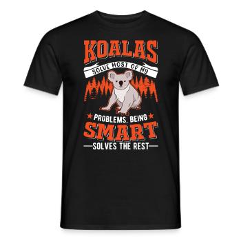 Koala Gift Koala Bear - Men's T-Shirt - black - Front - AI Model Male 178 light (178cm)
