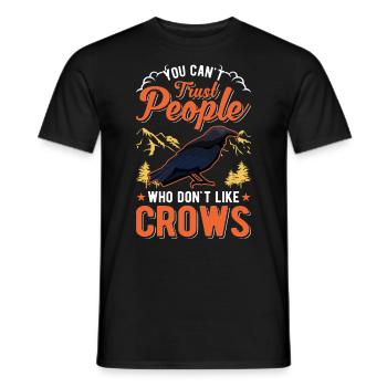Crow Raven Crow Crow Husbandry Crow Breeder - Men's T-Shirt - black - Front - AI Model Male 178 light (178cm)