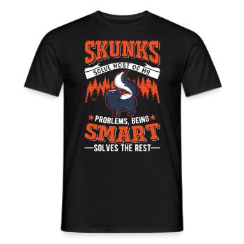 Stinktier Liebhaber - Männer T-Shirt - Schwarz - Vorne - AI Model Male 178 light (178cm)