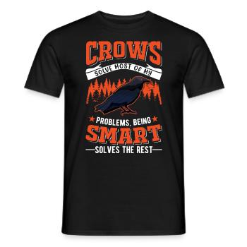 Crow Raven Crow Crow Husbandry Crow Breeder - Men's T-Shirt - black - Front - AI Model Male 178 light (178cm)