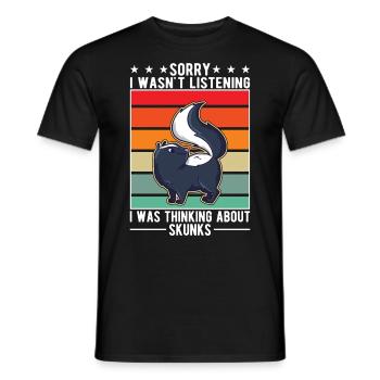 Stinktier Geschenk - Männer T-Shirt - Schwarz - Vorne - AI Model Male 178 light (178cm)