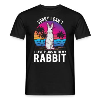 Lapin Lapin Lapin Lapin - T-shirt homme - noir - Devant - AI Model Male 178 light (178cm)