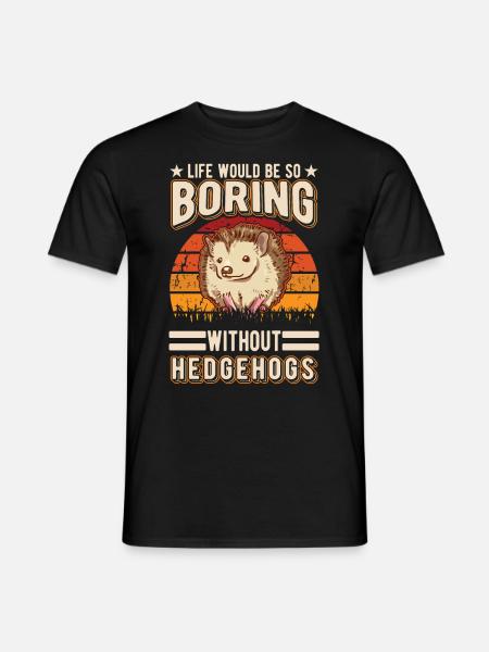 Hérisson Cadeau Stacheligel - T-shirt homme - noir