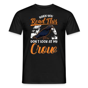 Crow Raven Crow Crow Husbandry Crow Breeder - Men's T-Shirt - black - Front - AI Model Male 178 light (178cm)