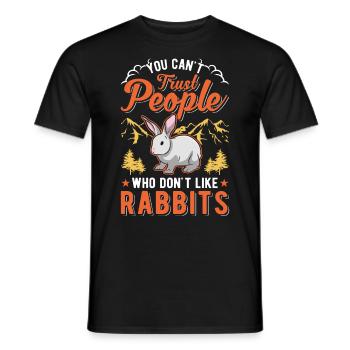 Lapin Cadeau Lapin Lapin Lapin - T-shirt homme - noir - Devant - AI Model Male 178 light (178cm)
