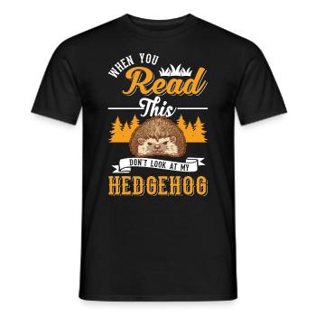Hérisson Cadeau Stacheligel - T-shirt homme - noir - Devant - AI Model Male 178 light (178cm)