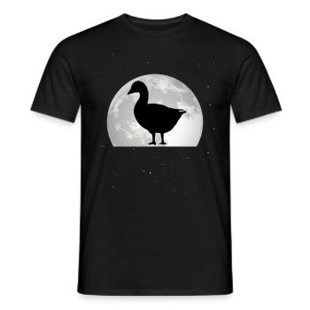 Geese Moon Goose breeder Goose goose - Men's T-Shirt - black - Front - AI Model Male 178 light (178cm)
