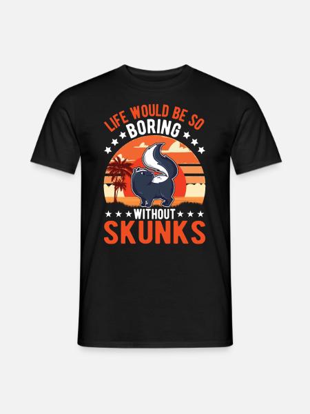 Cadeau Skunk - T-shirt homme - noir
