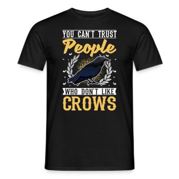 Crow Raven Raven Crow Crow Crow Keeping Crow Breeder - Men's T-Shirt - black - Front - AI Model Male 178 light (178cm)