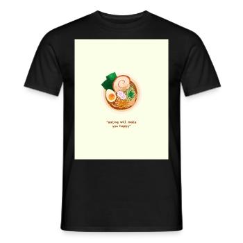 Nourriture - T-shirt homme - noir - Devant - AI Model Male 178 light (178cm)