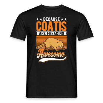 Coati Cadeau Proboscis Coati - T-shirt homme - noir - Devant - AI Model Male 178 light (178cm)