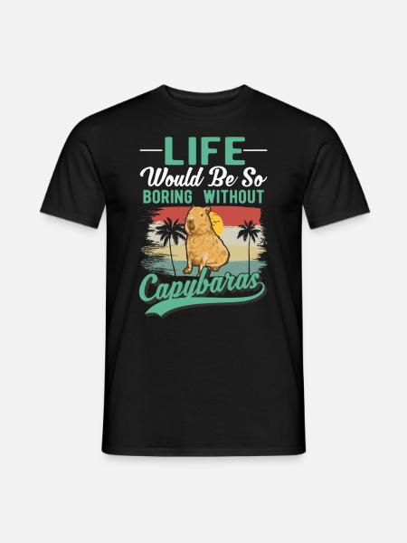 Capybara Gift Capibara capybara - Men's T-Shirt - black