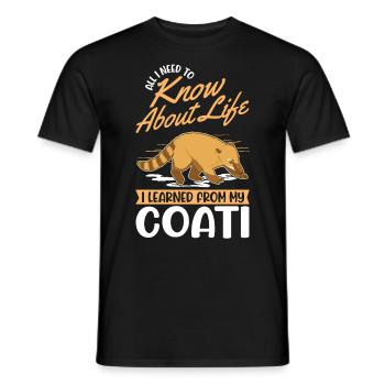 Coati Cadeau Proboscis Coati - T-shirt homme - noir - Devant - AI Model Male 178 light (178cm)