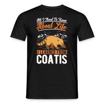 Coati Cadeau Proboscis Coati - T-shirt homme - noir - Devant - AI Model Male 178 light (178cm)