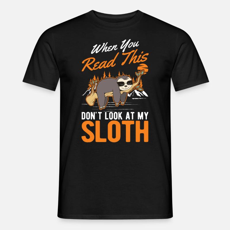 Sloth Gift Sloth - Men's T-shirt - black