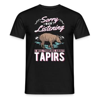 Tapir Gift Lowland Tapir Tapirdae Tapir - Men's T-Shirt - black - Front - AI Model Male 178 light (178cm)