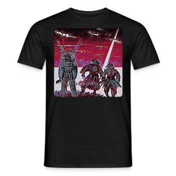 Herrenkollektion | Online-Modus - Männer T-Shirt - Schwarz - Vorne - AI Model Male 178 light (178cm)