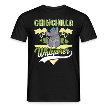 Chinchilla Flüsterer Chinchilla Whisperer - Männer T-Shirt - Schwarz - Vorne - AI Model Male 178 light (178cm)