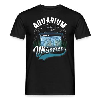Aquarium Whisperer Aquaristics Aquarist Aquarist - Men's T-Shirt - black - Front - AI Model Male 178 light (178cm)