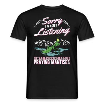 Praying Mantis Gift Mantis Mantis Mantis Mantis - Men's T-Shirt - black - Front - AI Model Male 178 light (178cm)