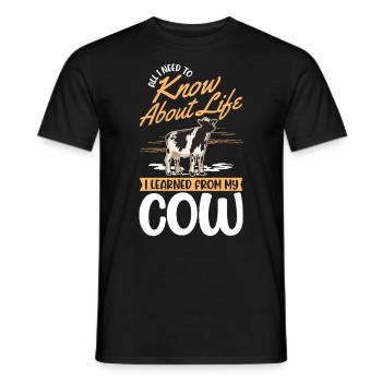 Vache Éleveurs de bovins Éleveurs Vaches Éleveur - T-shirt homme - noir - Devant - AI Model Male 178 light (178cm)