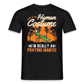 Mante religieuse Mante Mante Mante Mante - T-shirt homme - noir - Devant - AI Model Male 178 light (178cm)