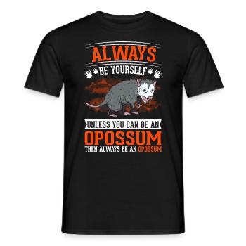 Opossum Cadeau Marsupial Opossum - T-shirt homme - noir - Devant - AI Model Male 178 light (178cm)