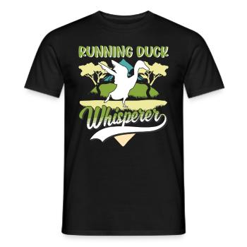 Running Duck Whisperer Running Duck - T-shirt homme - noir - Devant - AI Model Male 178 light (178cm)