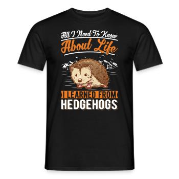 Hérisson Cadeau Hérisson épineux - T-shirt homme - noir - Devant - AI Model Male 178 light (178cm)