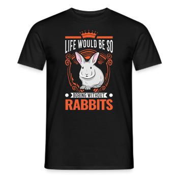 Lapin Cadeau Lapin Lapin Lapin - T-shirt homme - noir - Devant - AI Model Male 178 light (178cm)