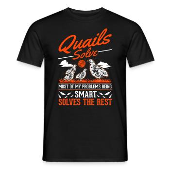 Avertissement éleveurs de cailles de pépinière - T-shirt homme - noir - Devant - AI Model Male 178 light (178cm)