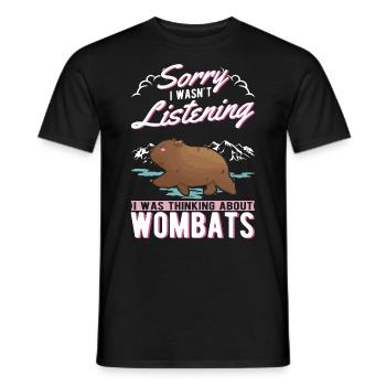 Wombat Australien - Männer T-Shirt - Schwarz - Vorne - AI Model Male 178 light (178cm)