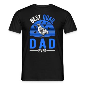 Meilleur papa de caille - T-shirt homme - noir - Devant - AI Model Male 178 light (178cm)