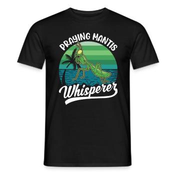 Mante religieuse chuchotant Mante Mante Mante Mante Mante Mante - T-shirt homme - noir - Devant - AI Model Male 178 light (178cm)