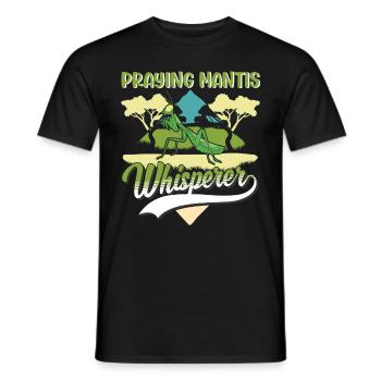 Mante religieuse chuchotant Mante Mante Mante Mante Mante Mante - T-shirt homme - noir - Devant - AI Model Male 178 light (178cm)